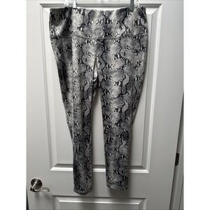 Chico's Jegging Pants Stretchy Pull On Snake-Print Women's Plus Size 3‎